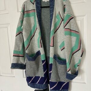 MM6 Maison Martin Margiela Multicolor Geometric Cardigan